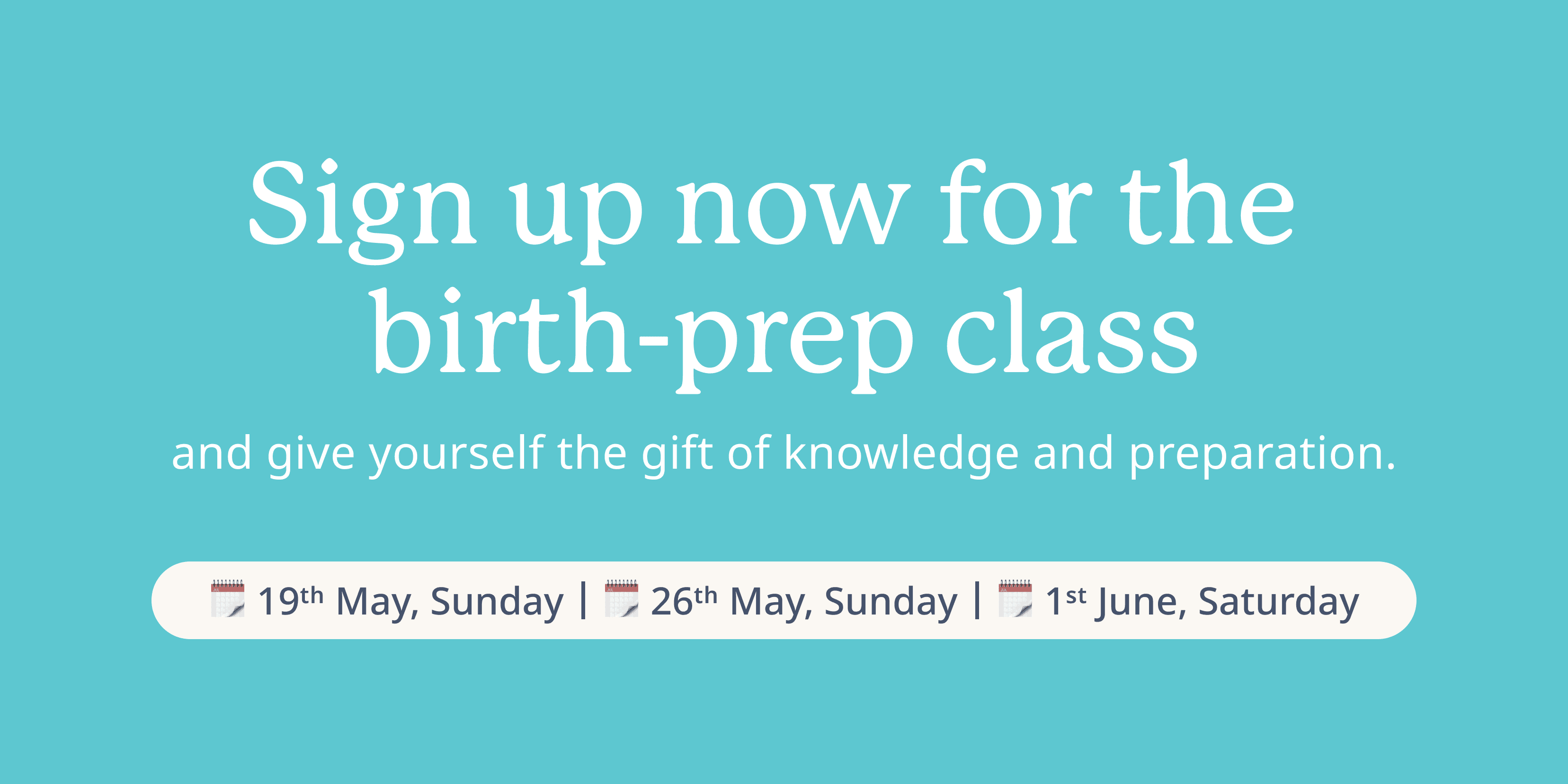  Join our Birth Prep Class 